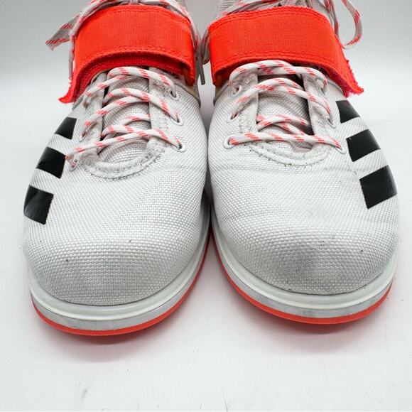 Adidas Powerlift 4 Cross Trainer Weightlifting Shoes White/Black/Neon Orange 8.5 main image 7